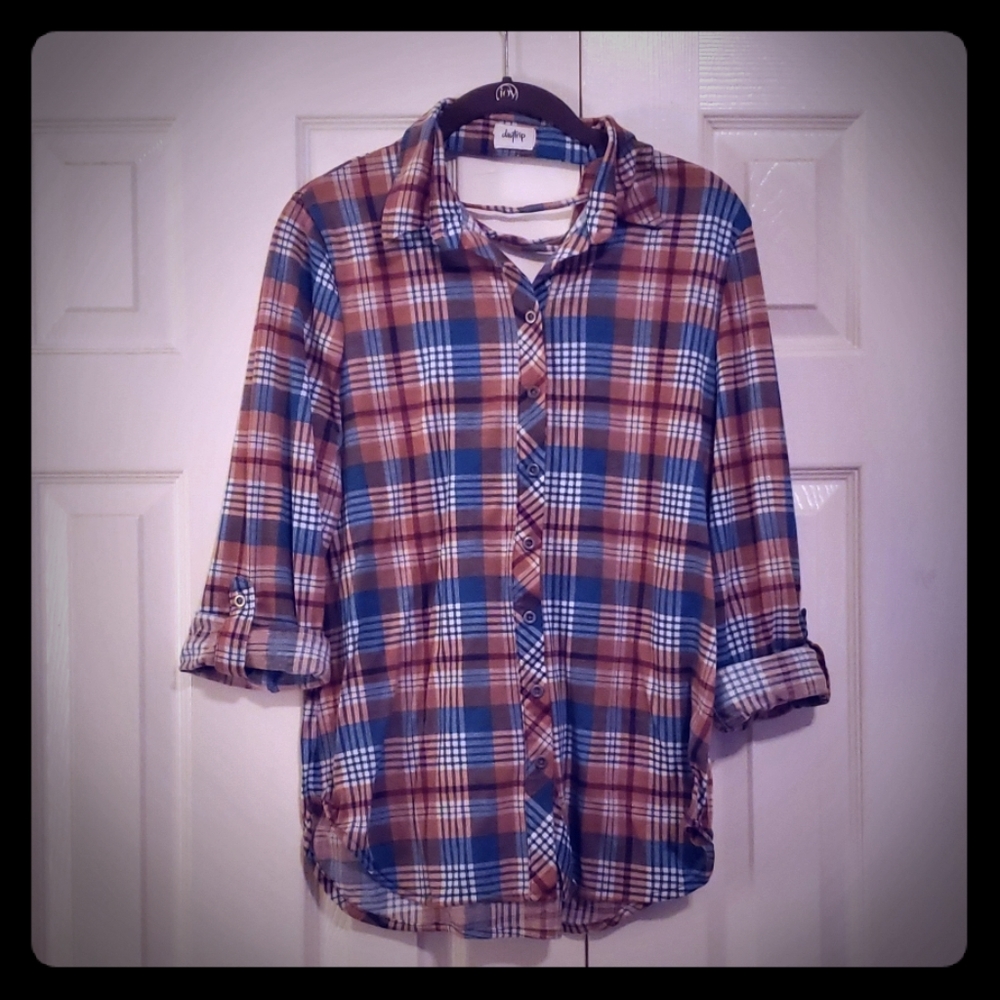 Daytrip Plaid Knit Shirt